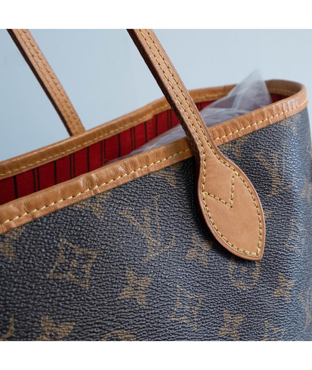 LOUIS VUITTON Коричневая сумка тоут, фото 4