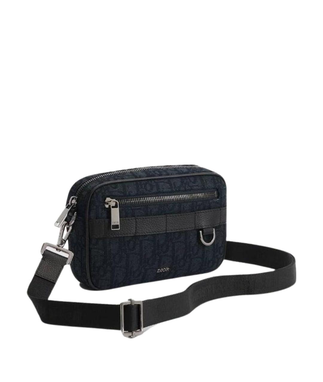 CHRISTIAN DIOR Темно-синяя сумка на плечо, фото 1