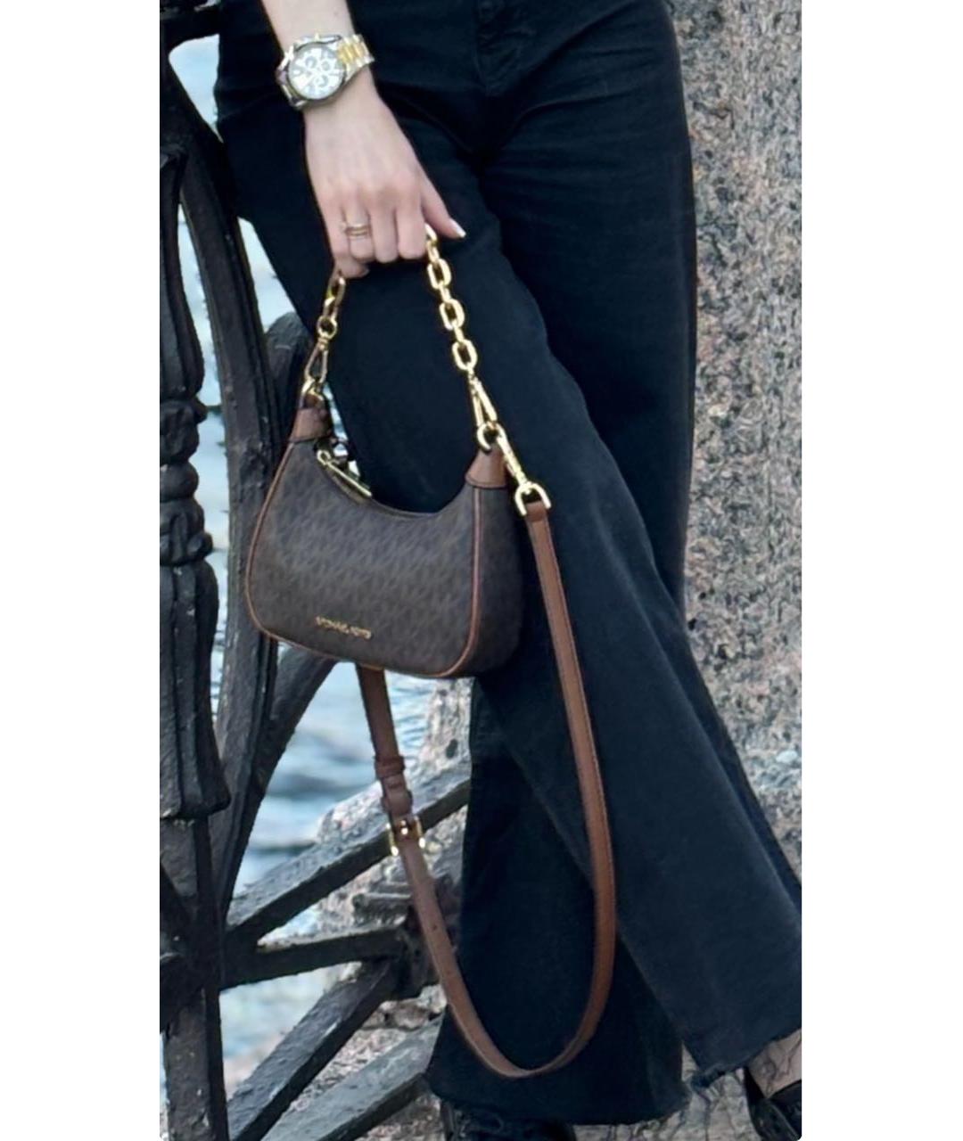 MICHAEL KORS Коричневая сумка через плечо, фото 3