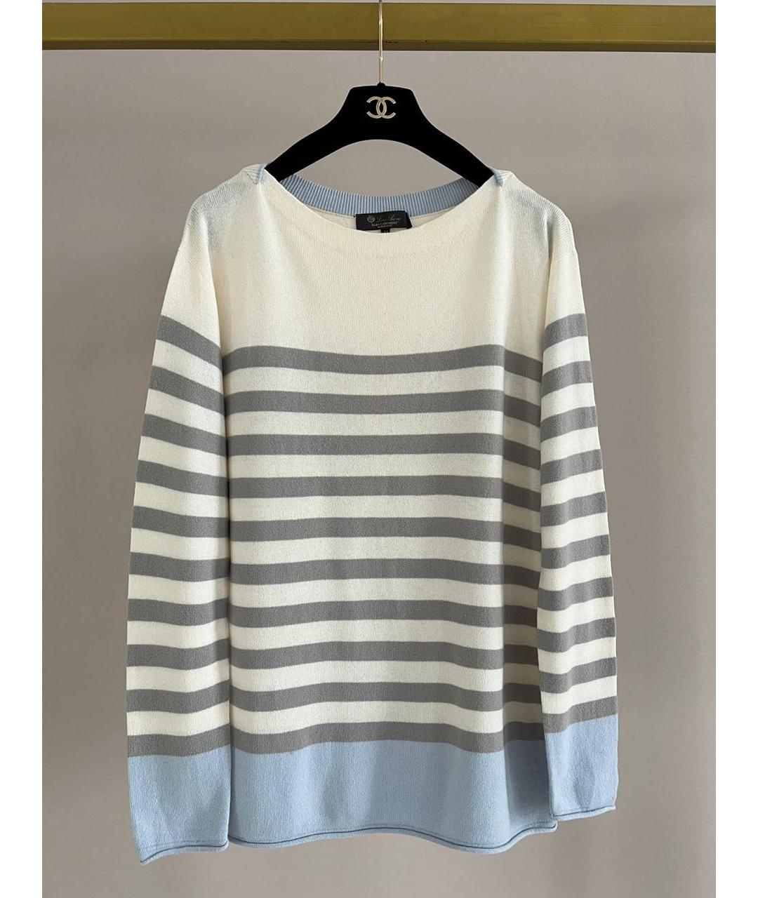 LORO PIANA Голубой джемпер / свитер, фото 8