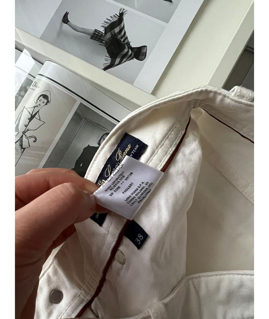 LORO PIANA Белые бриджи, фото 5