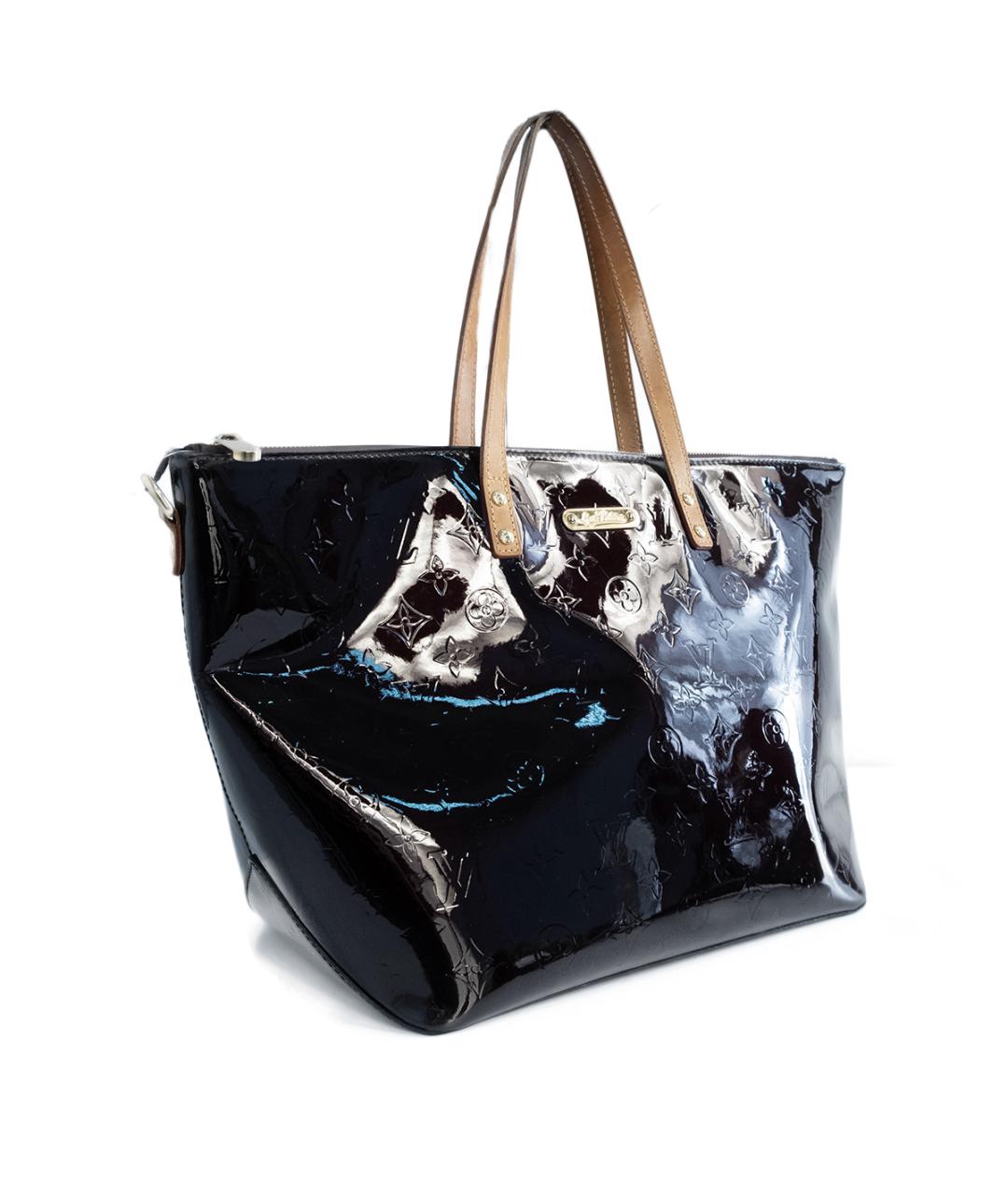 LOUIS VUITTON Бордовая сумка тоут из лакированной кожи, фото 2