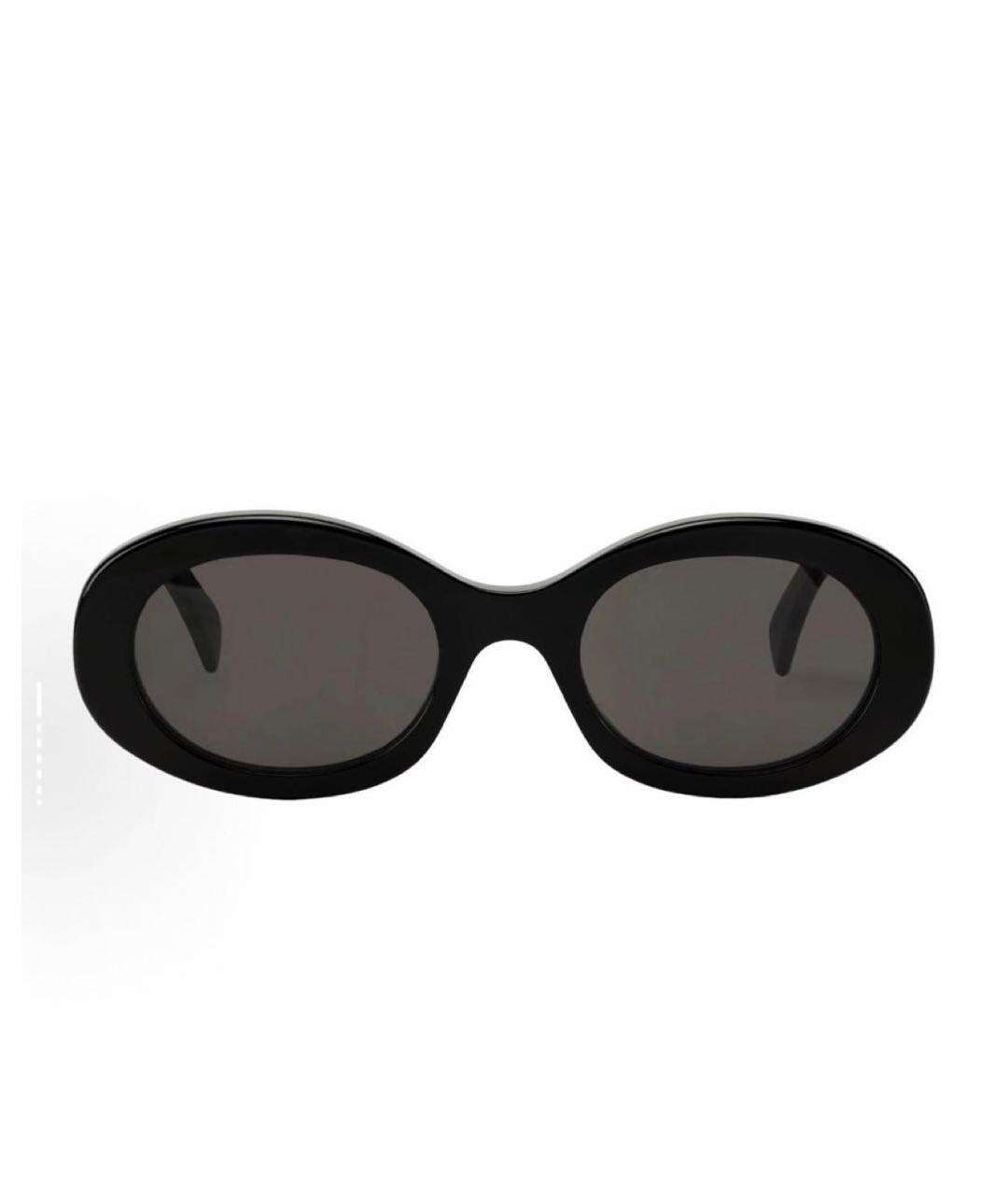 CELINE Черные пластиковые солнцезащитные очки, фото 3