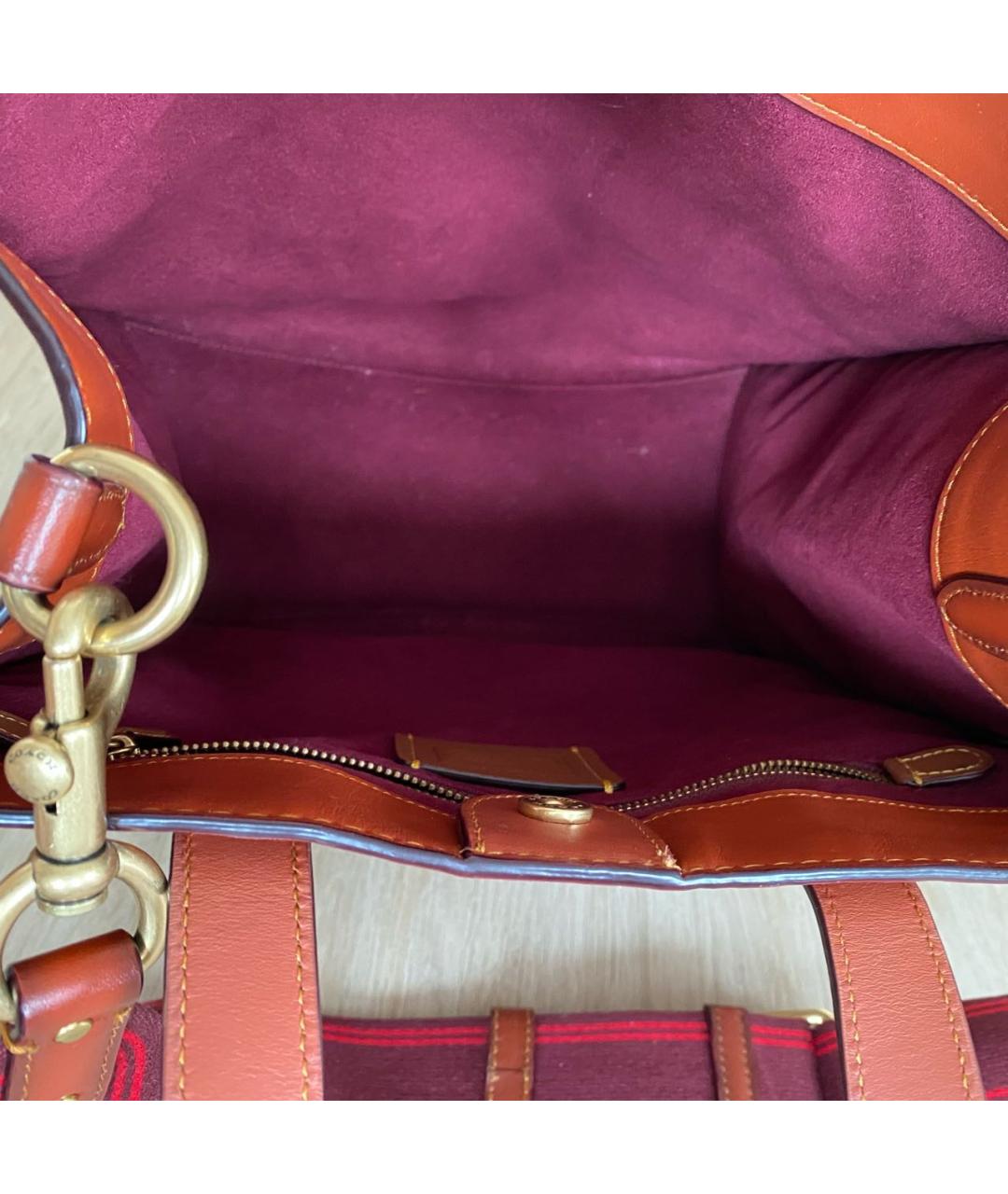 COACH Коричневая сумка тоут, фото 4