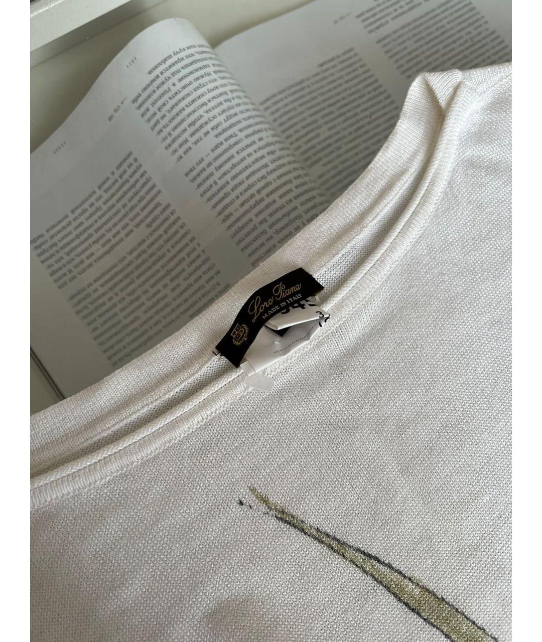 LORO PIANA Белый джемпер / свитер, фото 3