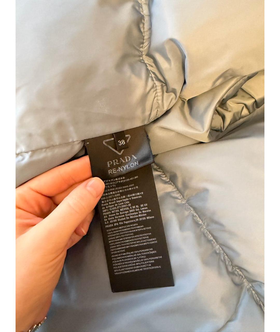 PRADA Черная полиэстеровая куртка, фото 4