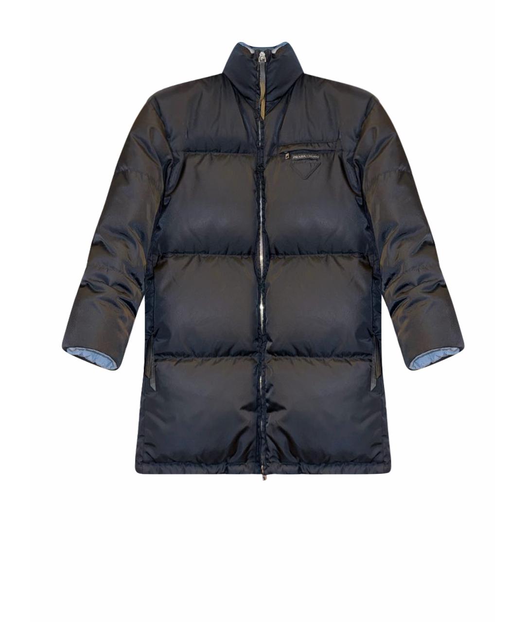 PRADA Черная полиэстеровая куртка, фото 1