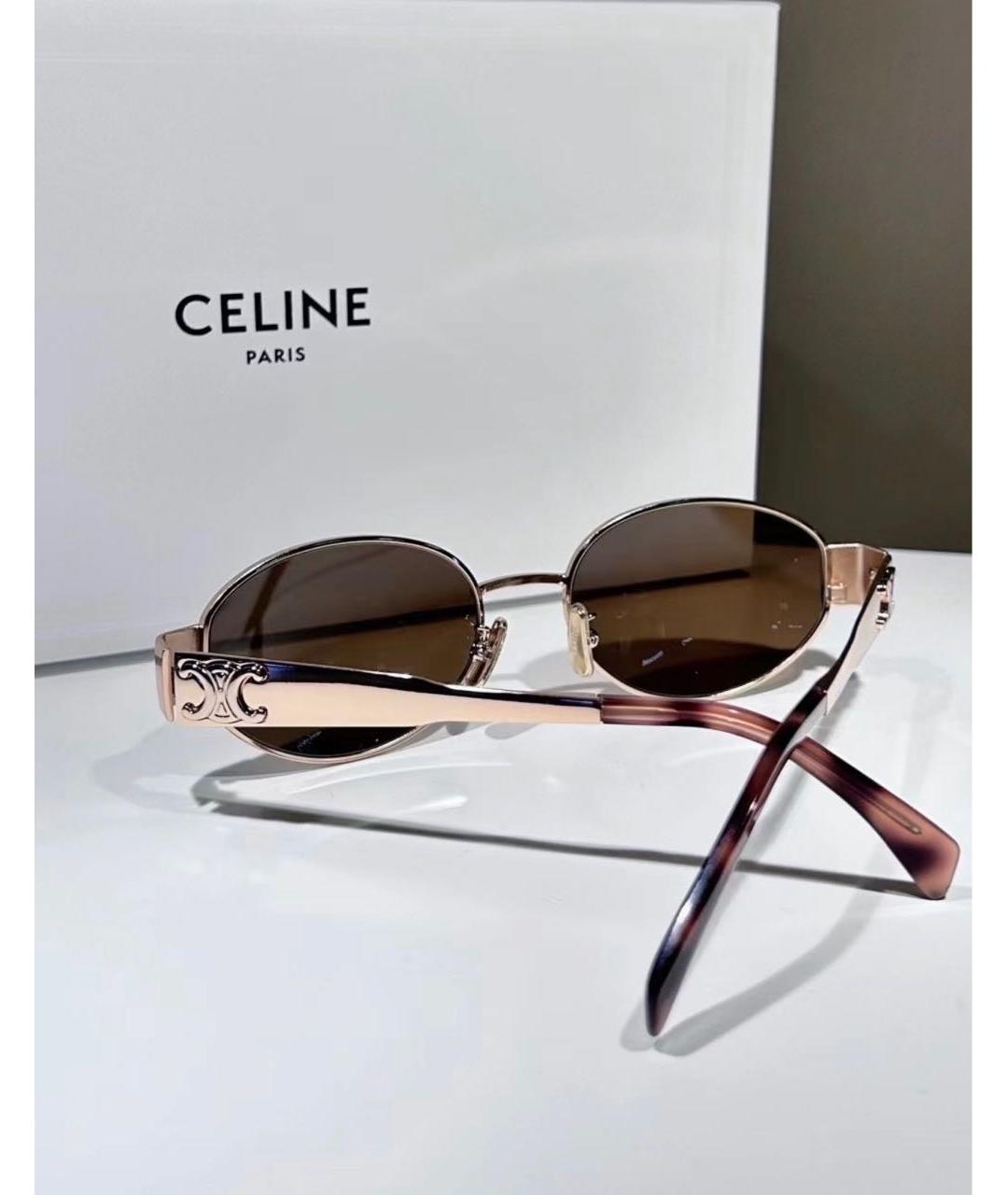 CELINE Металлические солнцезащитные очки, фото 4