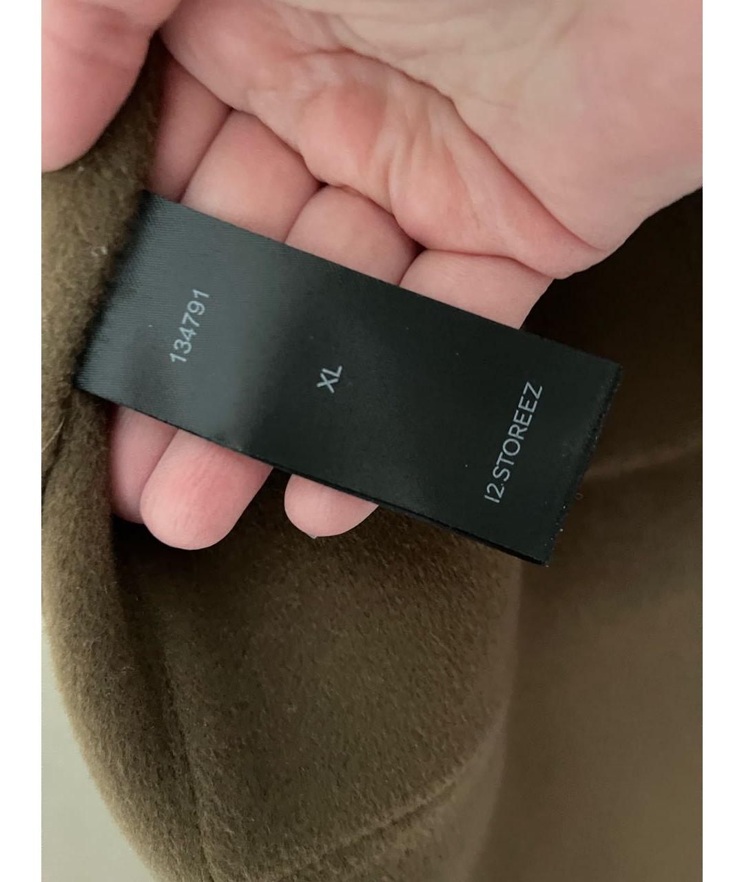 12 STOREEZ Коричневое шерстяное пальто, фото 7