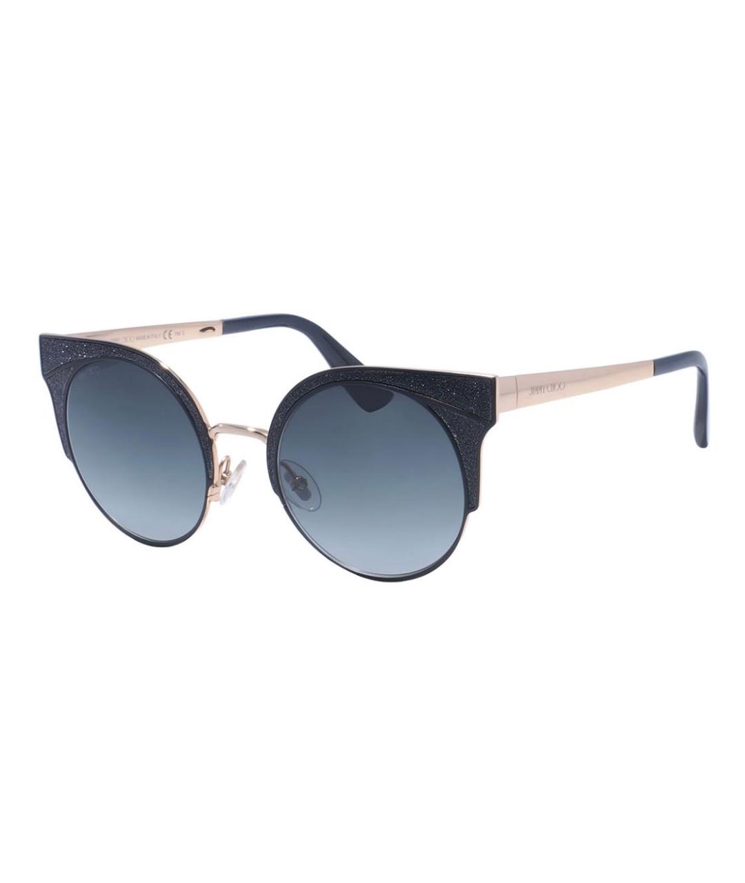 JIMMY CHOO Синие металлические солнцезащитные очки, фото 2