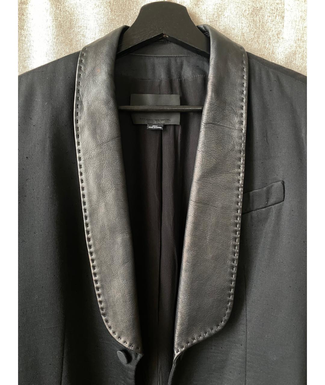 ALEXANDER WANG Черный шелковый жакет/пиджак, фото 3