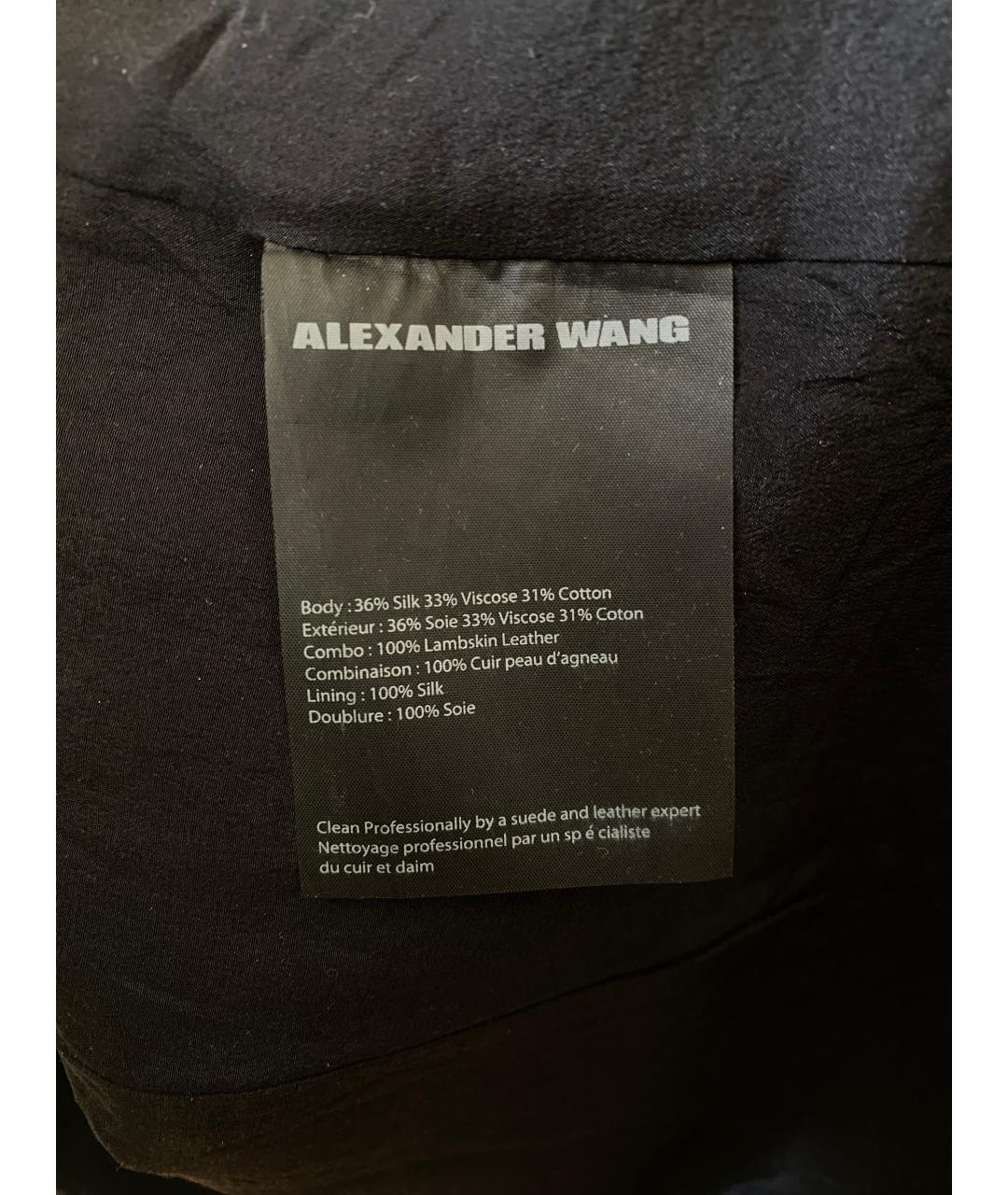 ALEXANDER WANG Черный шелковый жакет/пиджак, фото 7