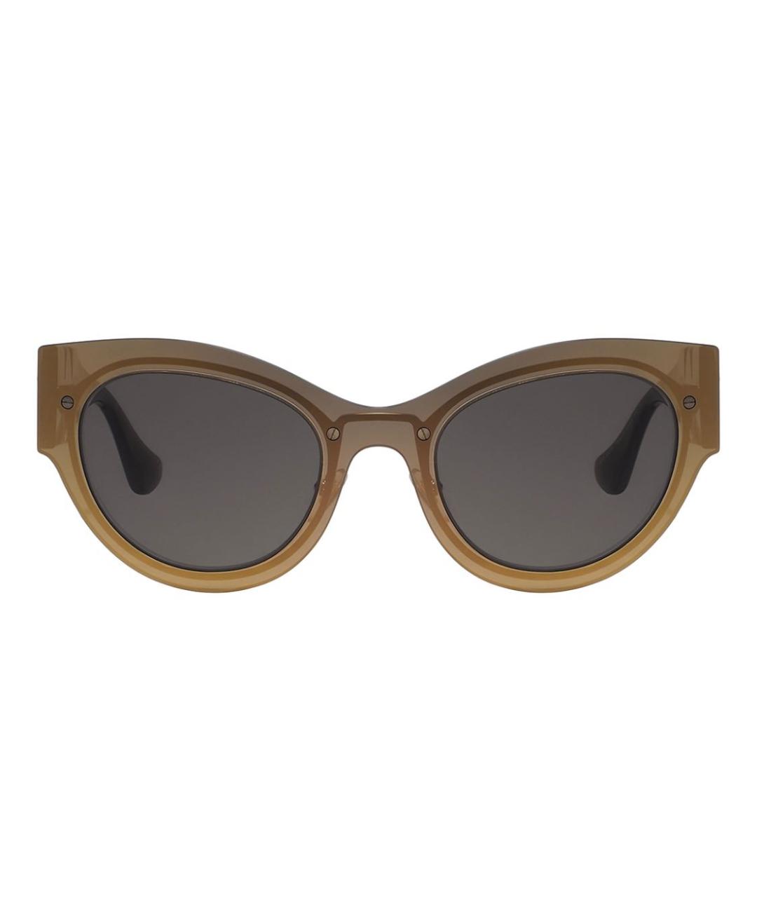 VERSACE Коричневые пластиковые солнцезащитные очки, фото 1