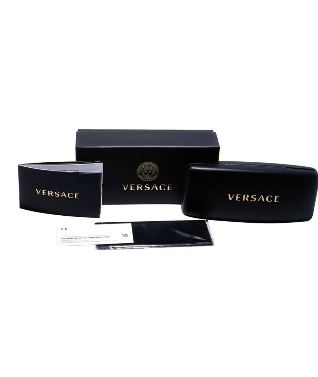 VERSACE Коричневые пластиковые солнцезащитные очки, фото 4