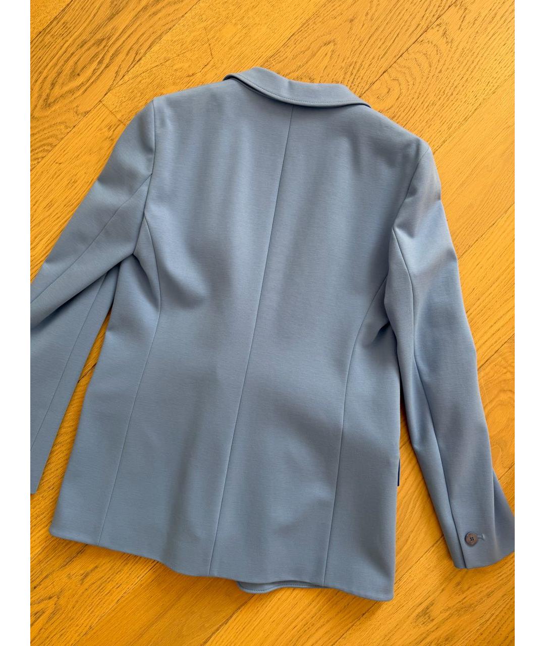 HUGO Голубой вискозный жакет/пиджак, фото 7