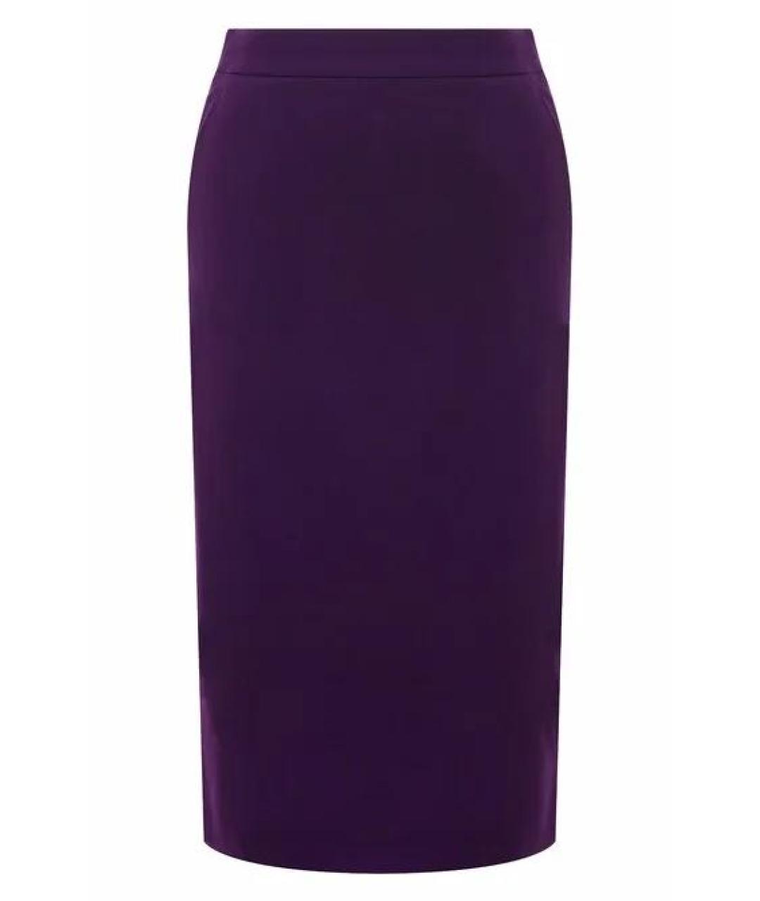 ALBERTA FERRETTI Фиолетовая юбка миди, фото 1