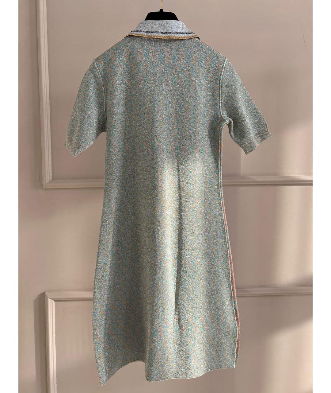 FENDI Синее повседневное платье, фото 2