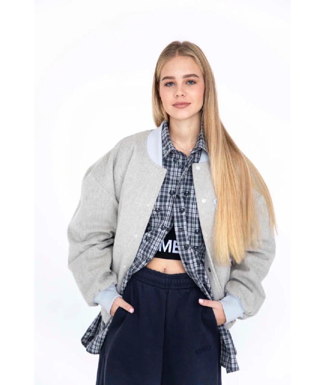 VETEMENTS Серая шерстяная куртка, фото 8