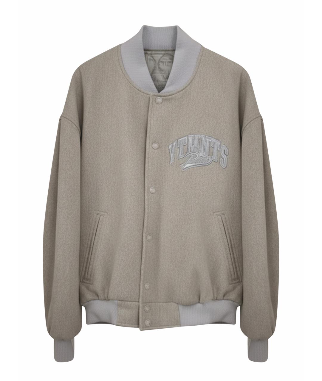 VETEMENTS Серая шерстяная куртка, фото 10