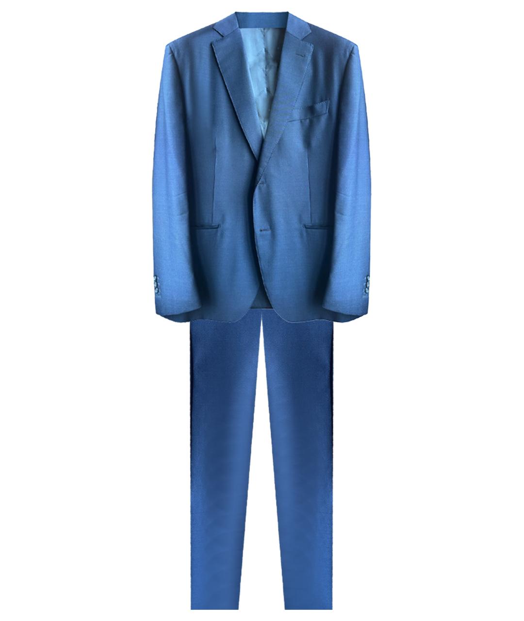 RAVAZZOLO Синий классический костюм, фото 1