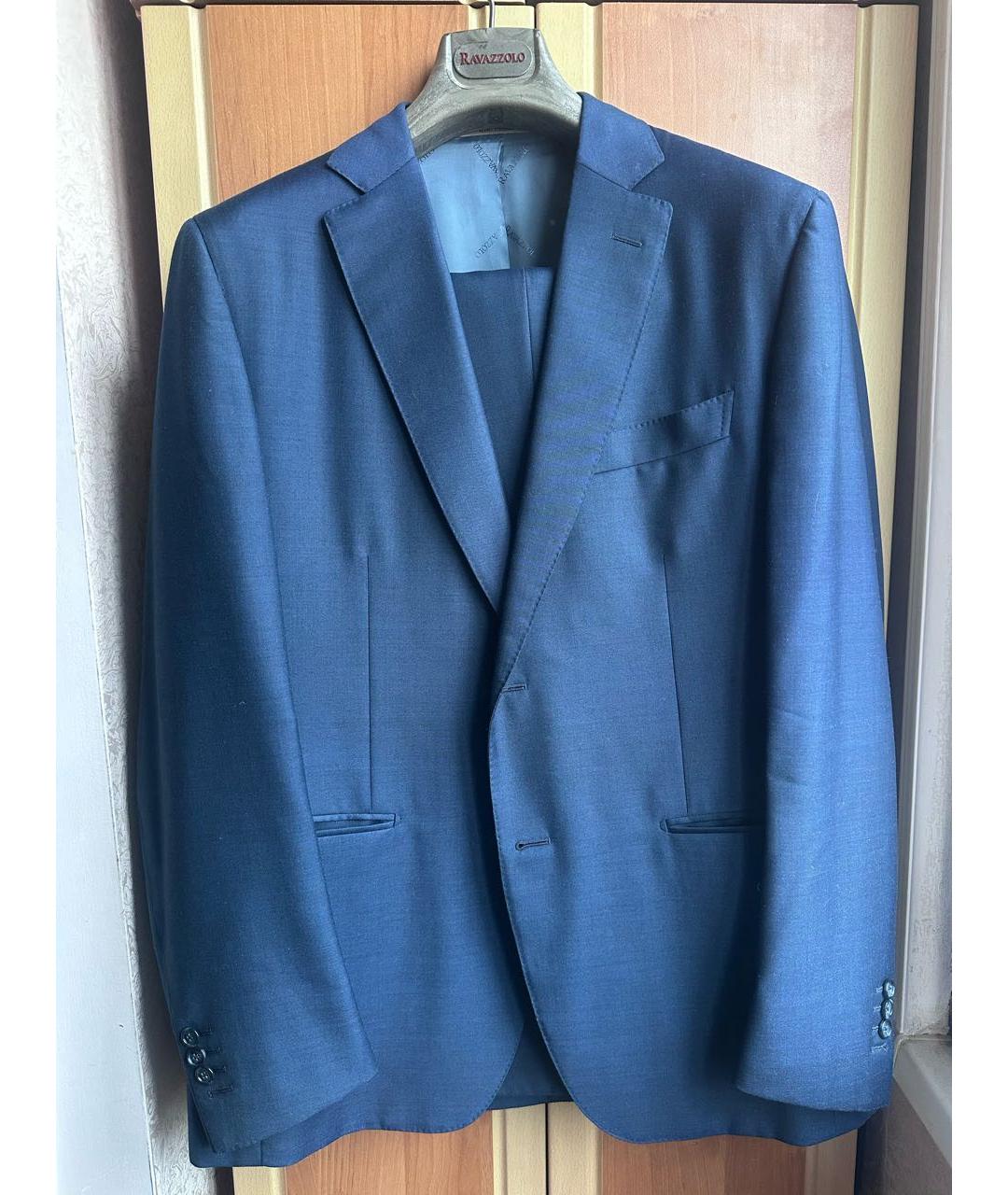 RAVAZZOLO Синий классический костюм, фото 7