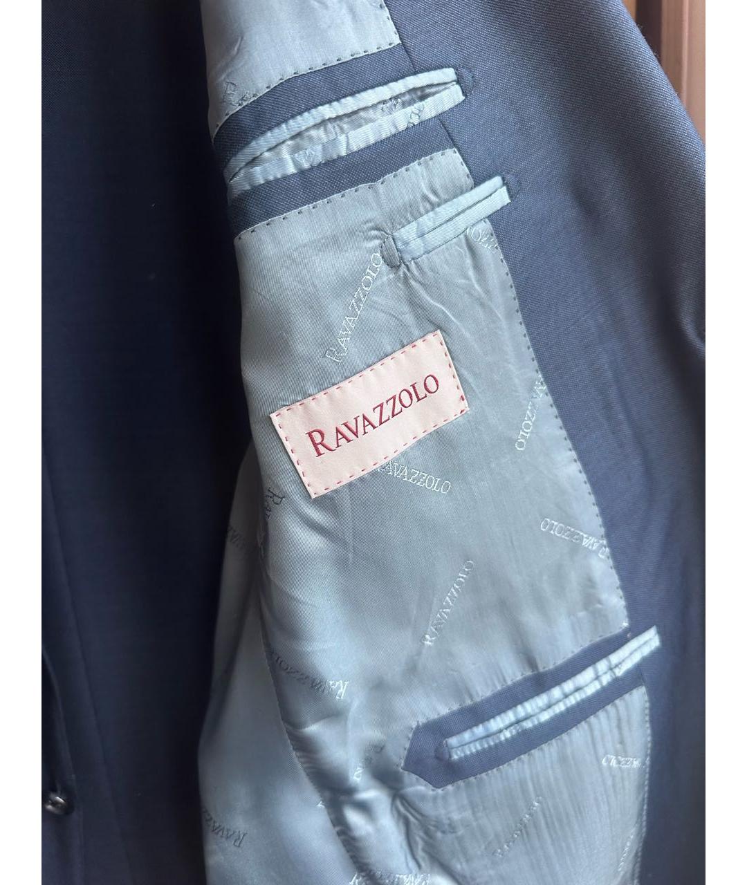 RAVAZZOLO Синий классический костюм, фото 3