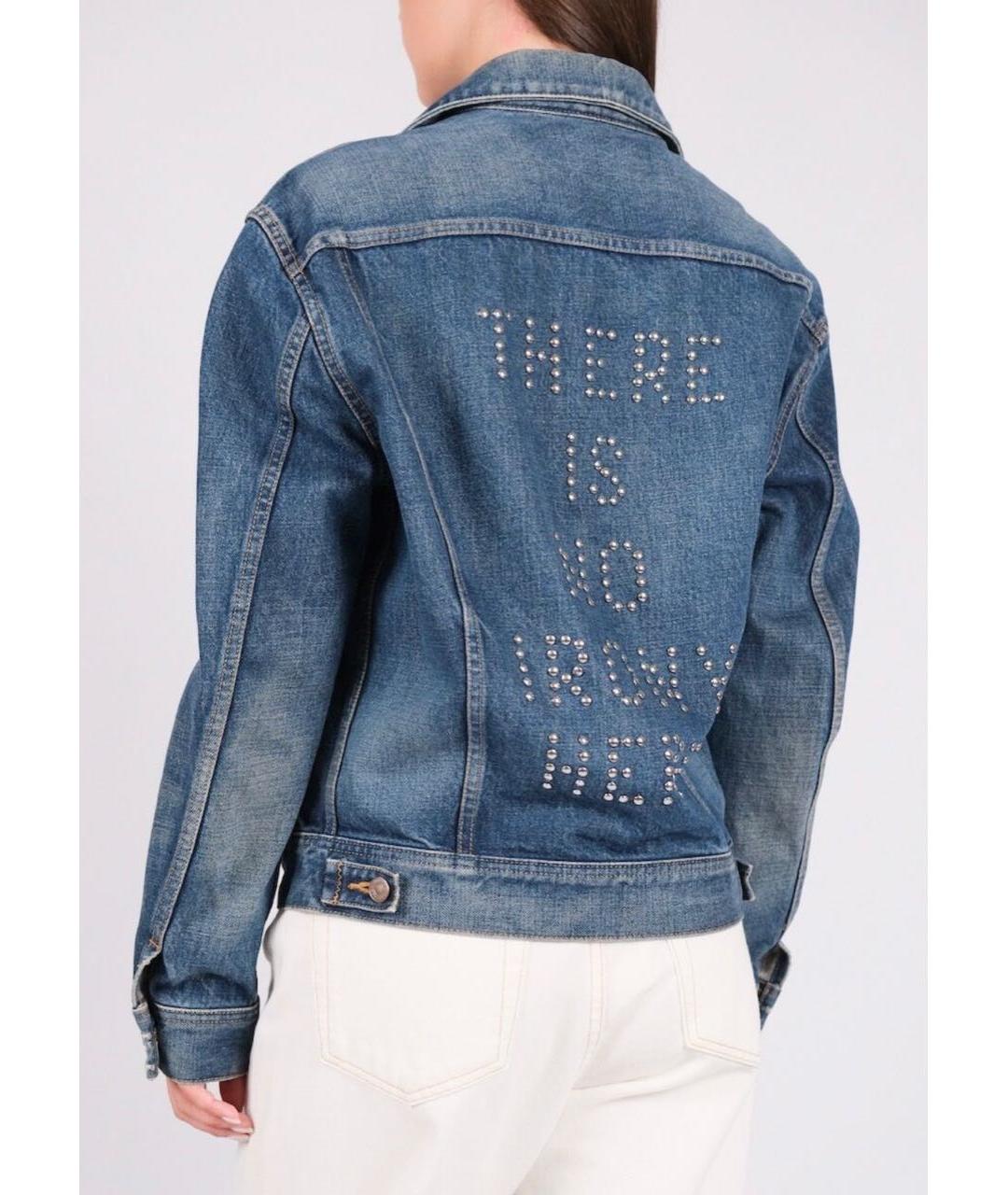 CELINE Синяя деним куртка, фото 5