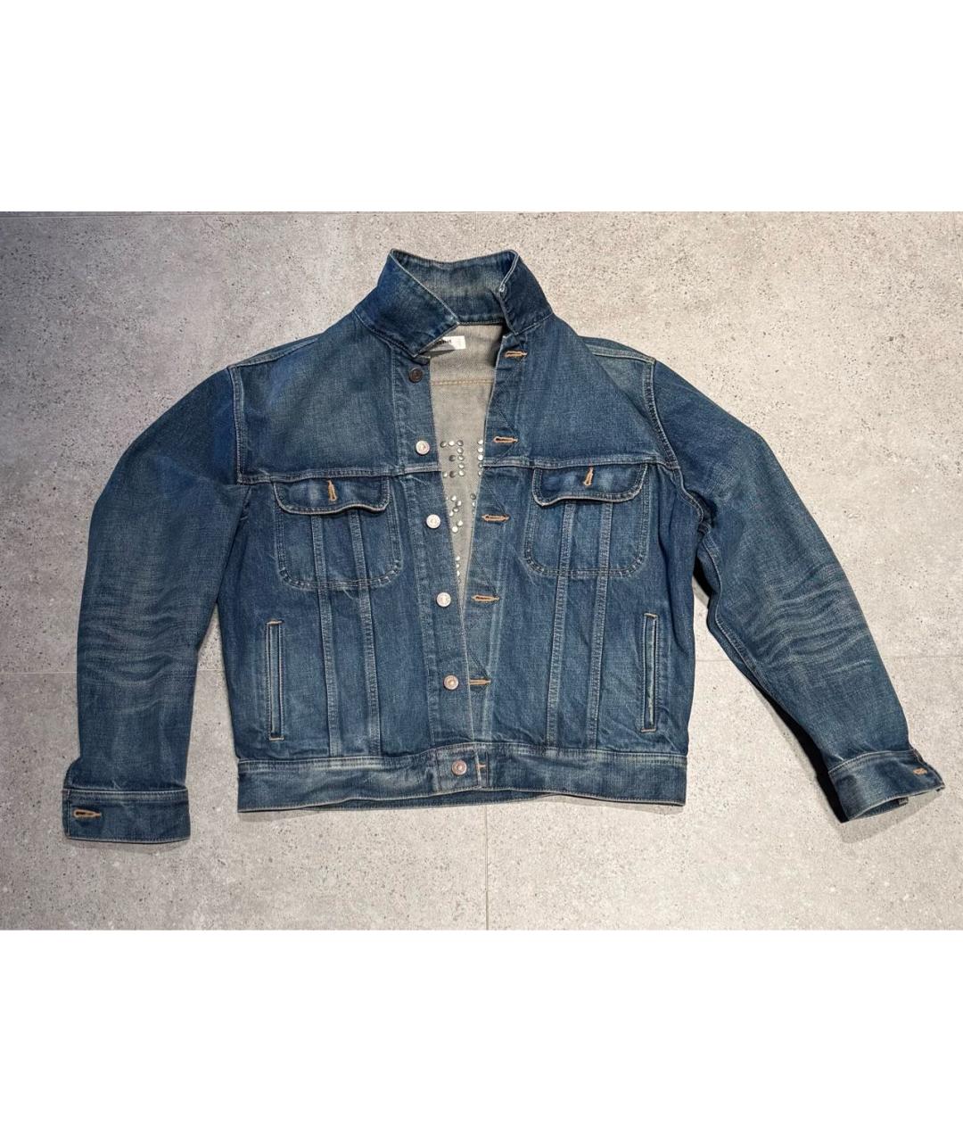 CELINE Синяя деним куртка, фото 6