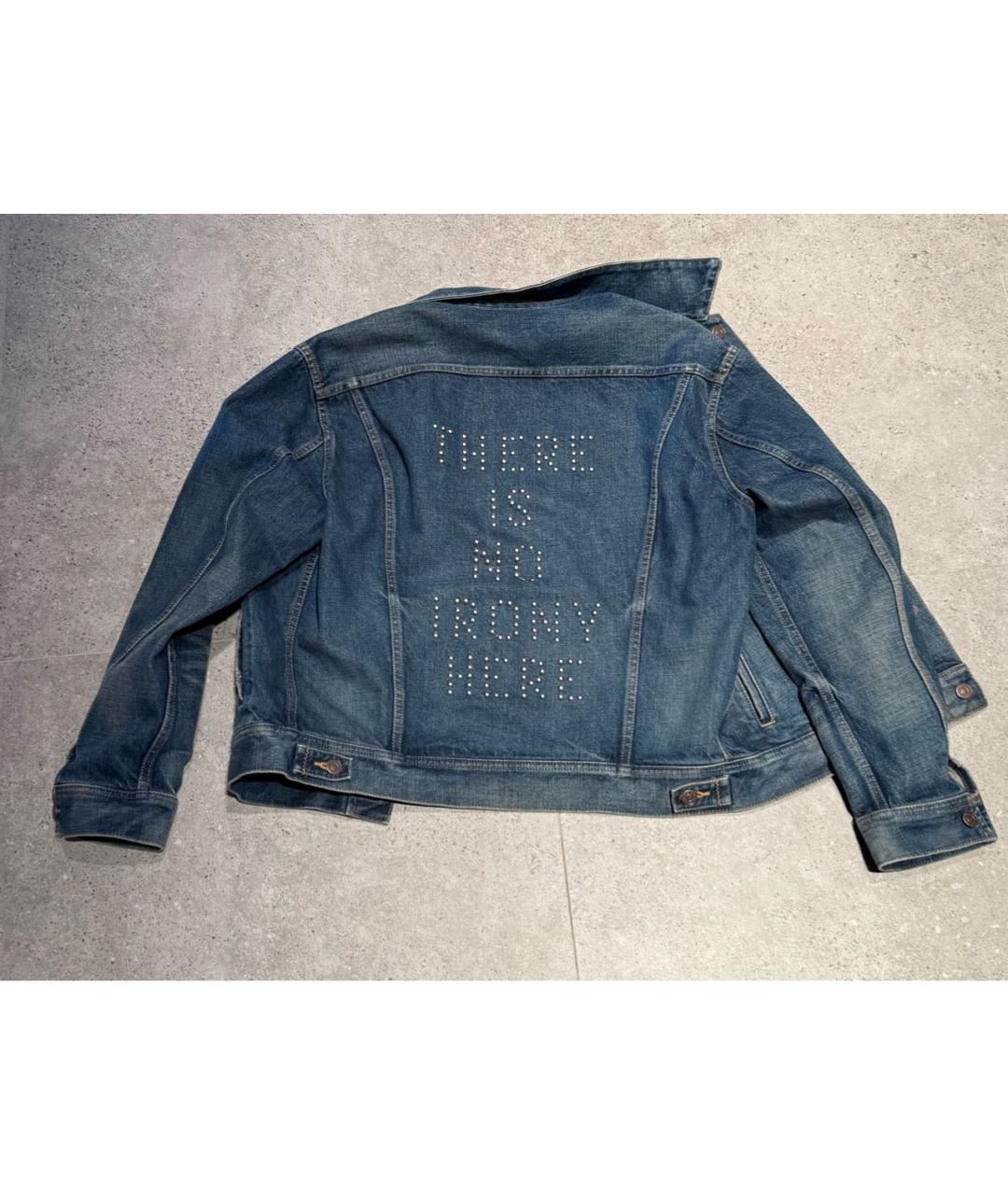 CELINE Синяя деним куртка, фото 2