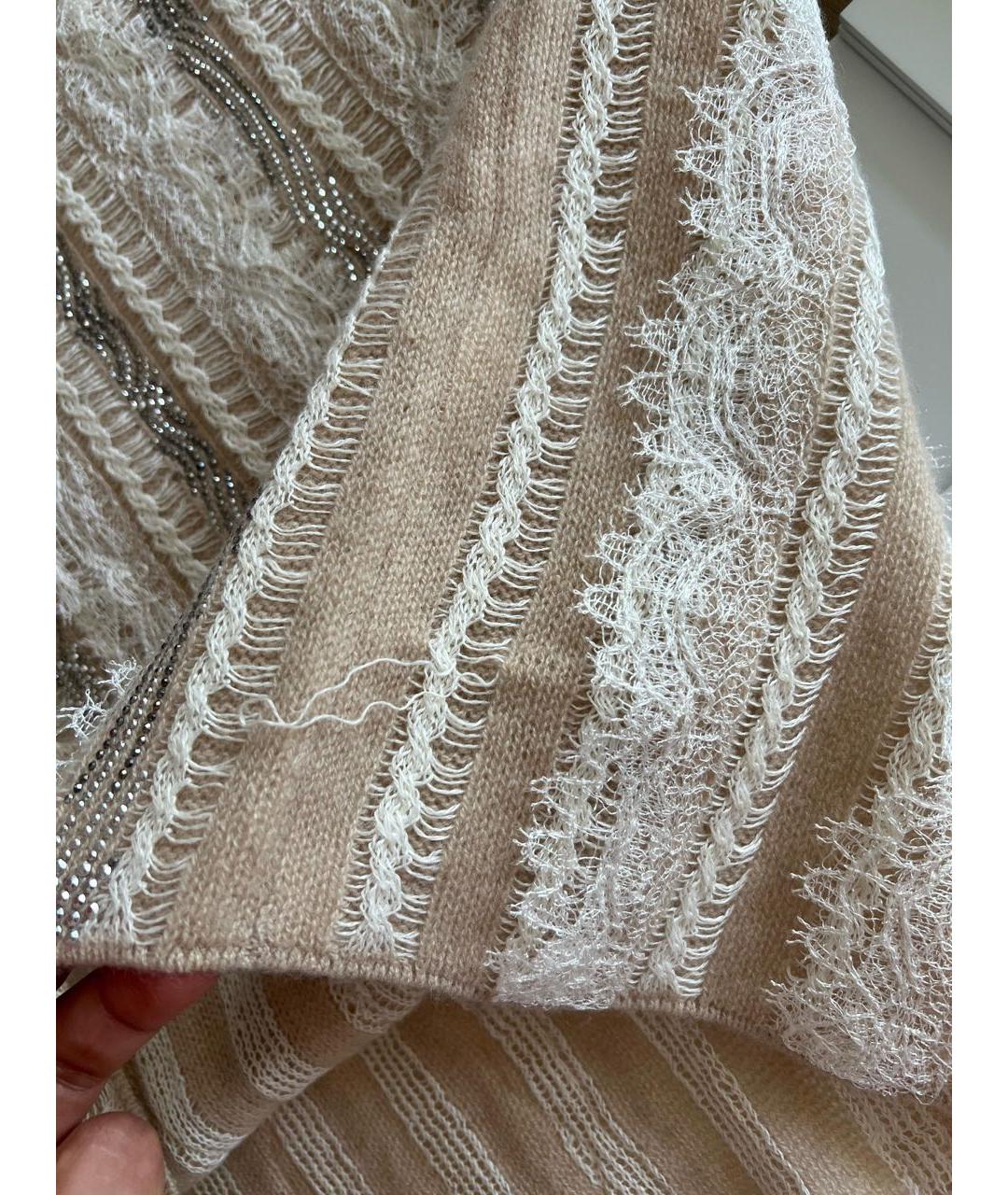 ERMANNO SCERVINO Бежевый джемпер / свитер, фото 6