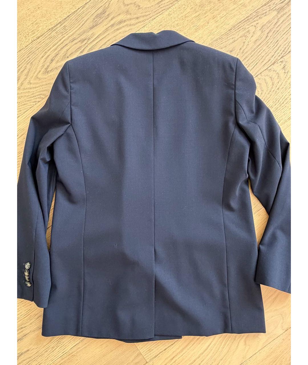 HUGO BOSS Синий шерстяной жакет/пиджак, фото 6