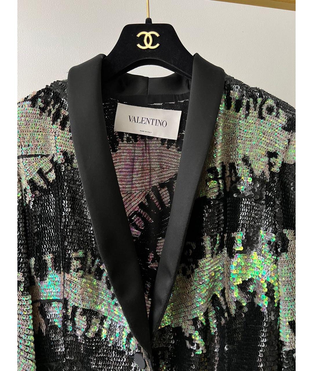 VALENTINO Серебрянный замшевый жакет/пиджак, фото 3