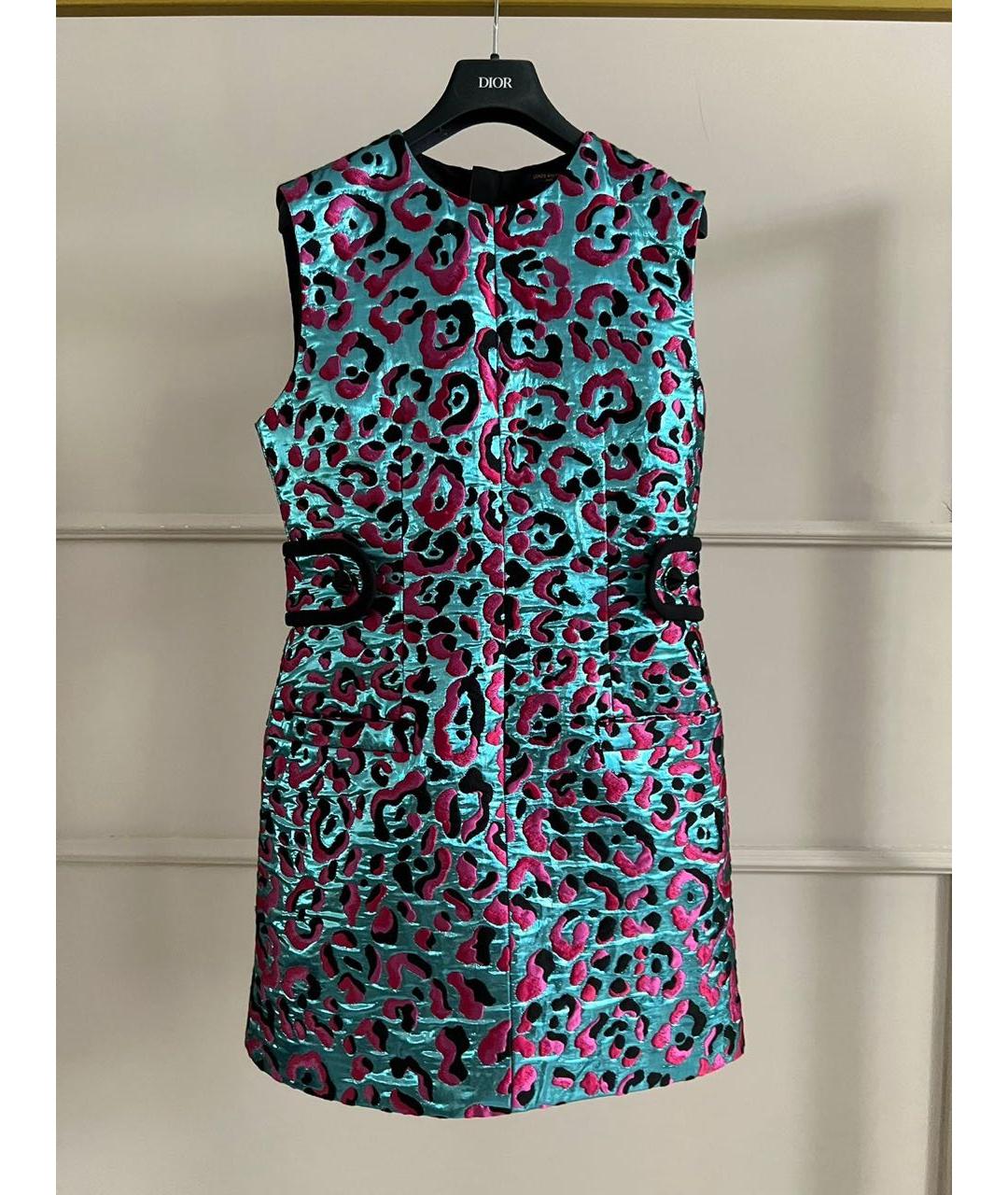 LOUIS VUITTON Мульти повседневное платье, фото 9