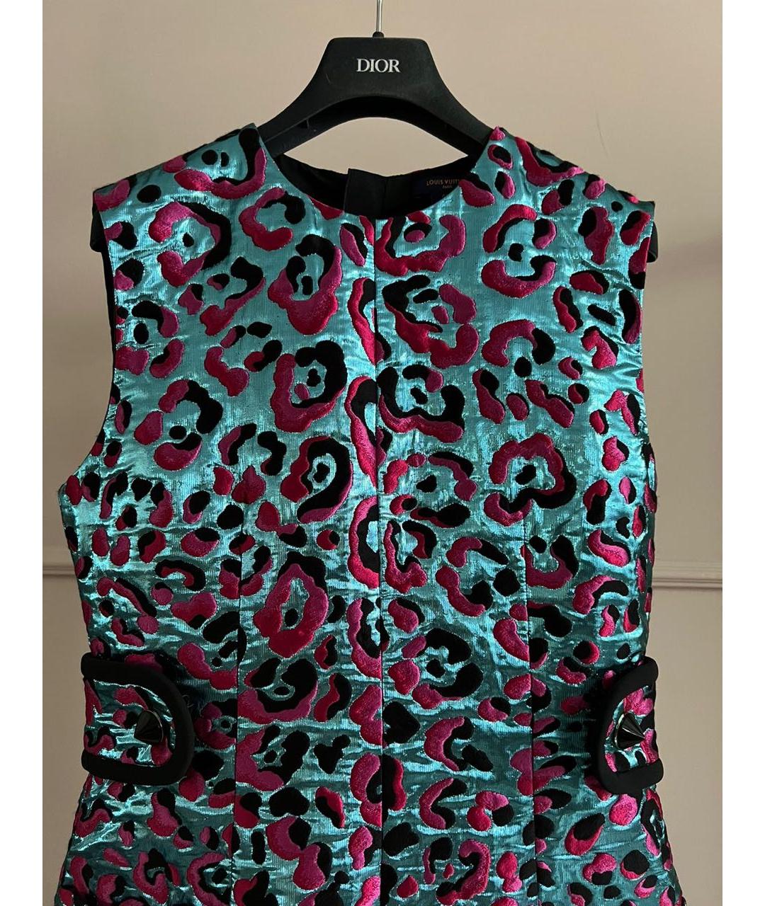 LOUIS VUITTON Мульти повседневное платье, фото 3