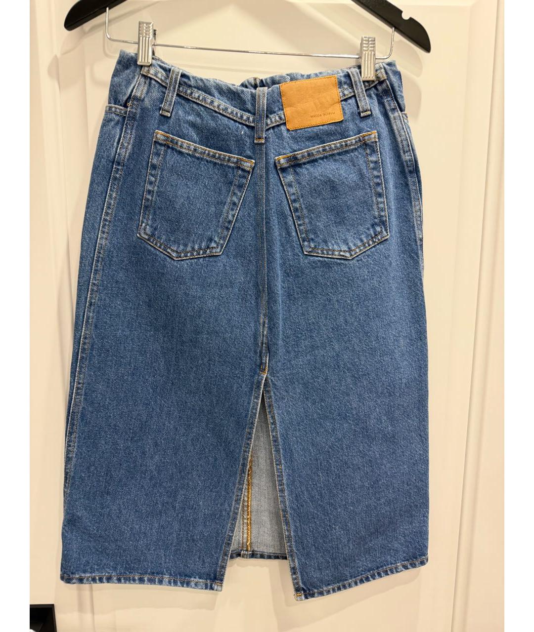 MAGDA BUTRYM Голубая деним юбка миди, фото 6