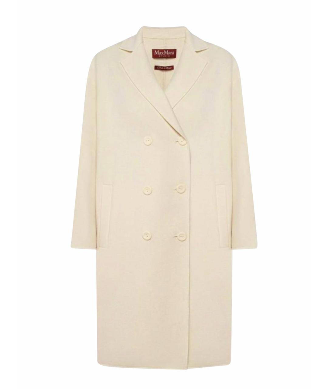 MAX MARA STUDIO Бежевое кашемировое пальто, фото 1