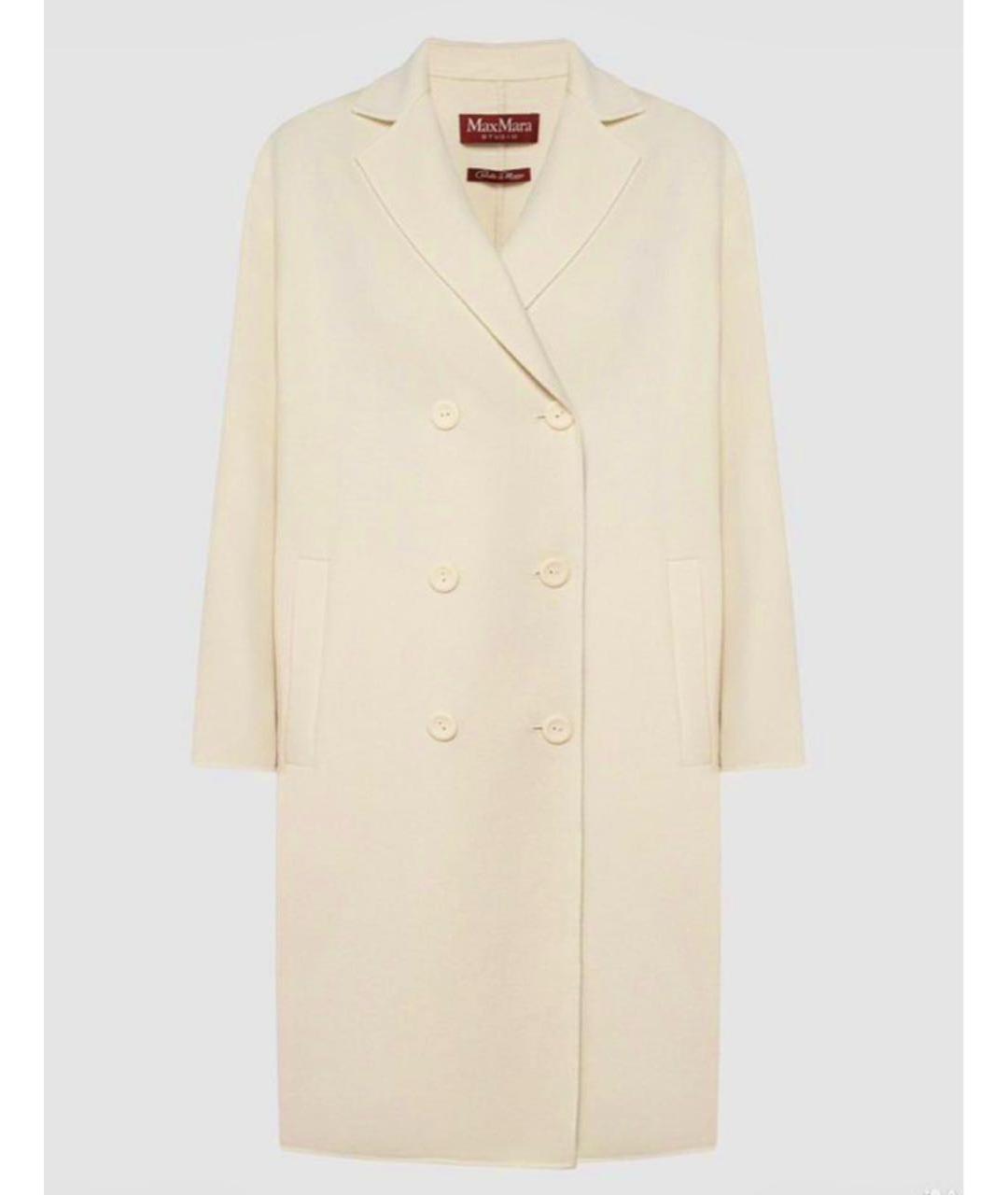 MAX MARA STUDIO Бежевое кашемировое пальто, фото 9