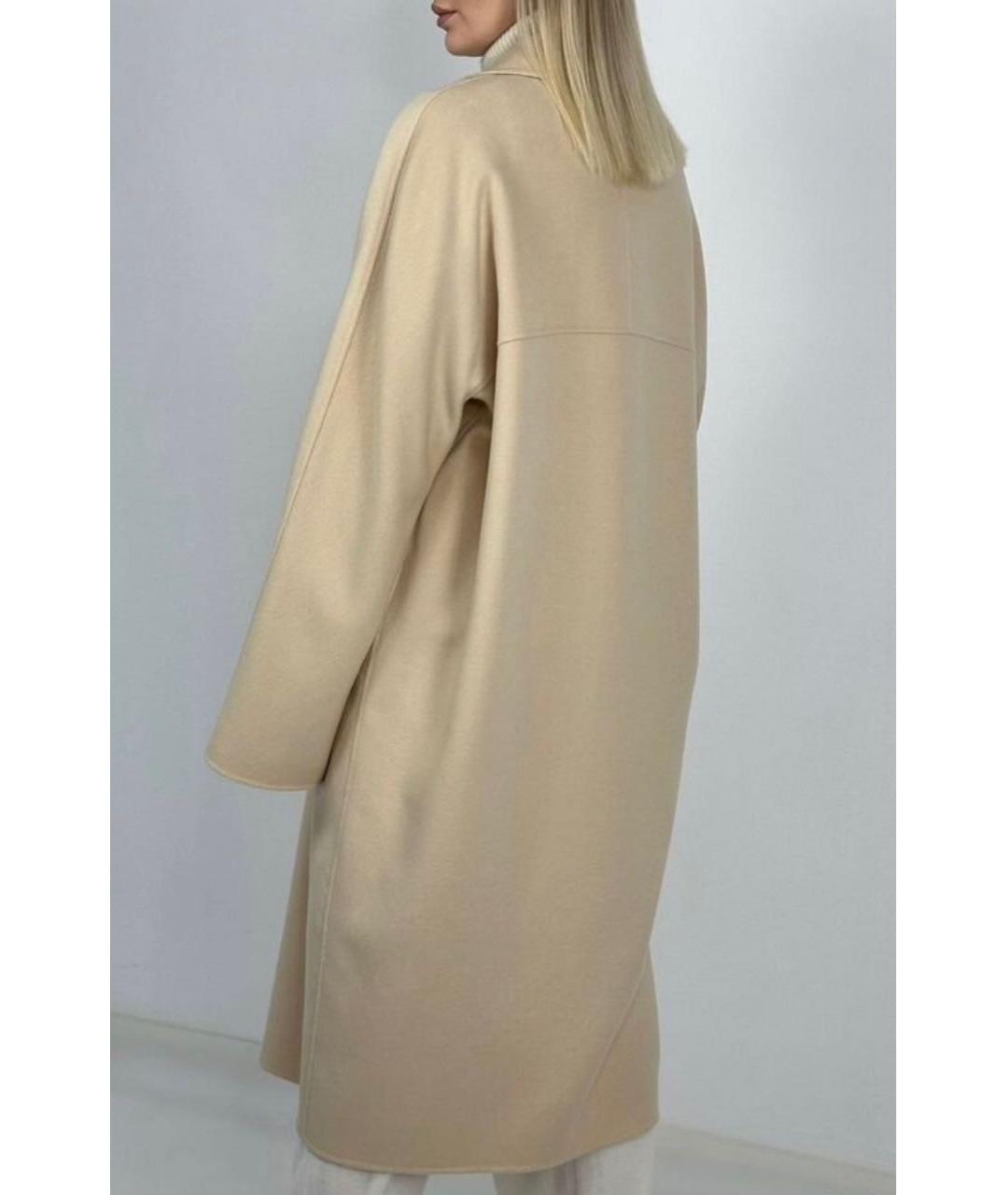 MAX MARA STUDIO Бежевое кашемировое пальто, фото 2
