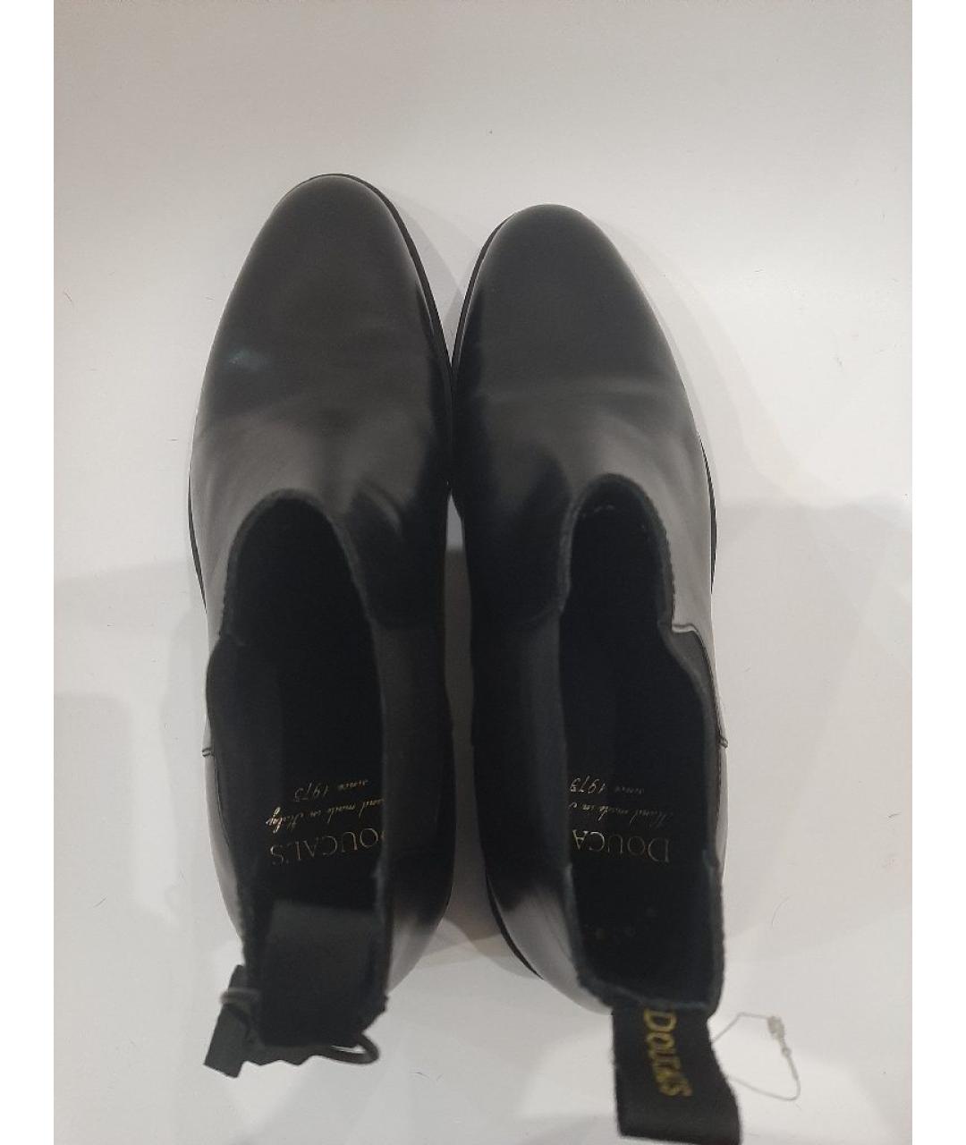 DOUCAL'S Черные кожаные высокие ботинки, фото 3