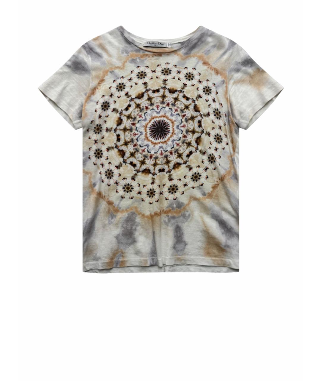 CHRISTIAN DIOR Мульти хлопковая футболка, фото 1
