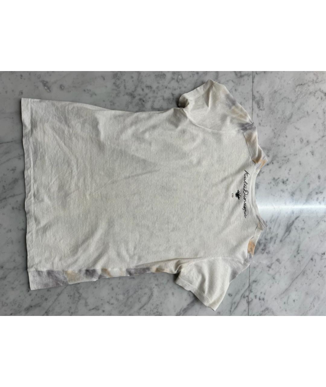 CHRISTIAN DIOR Мульти хлопковая футболка, фото 4