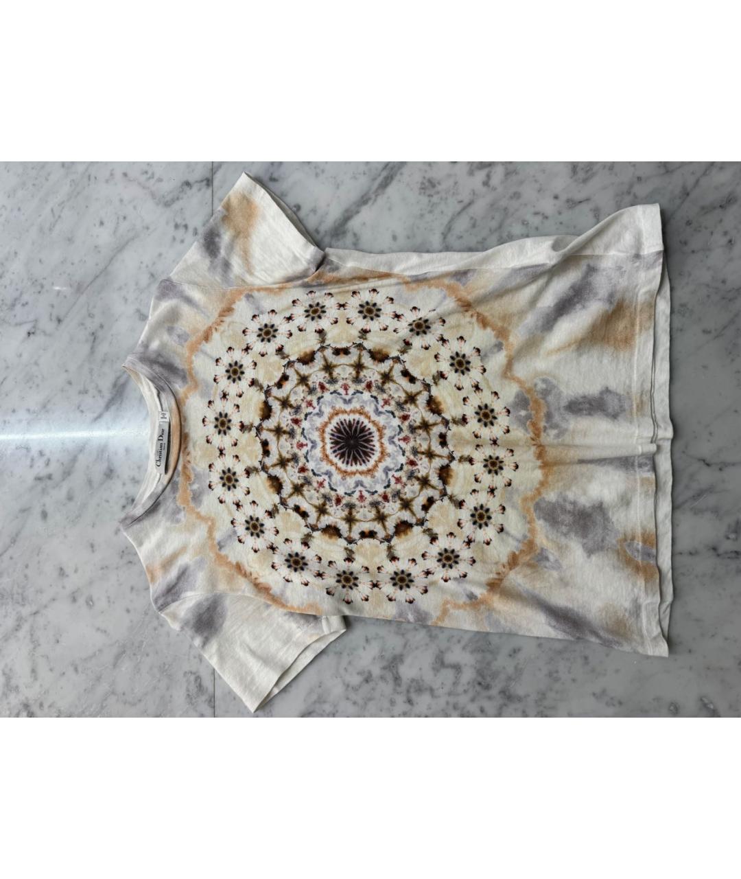 CHRISTIAN DIOR Мульти хлопковая футболка, фото 5