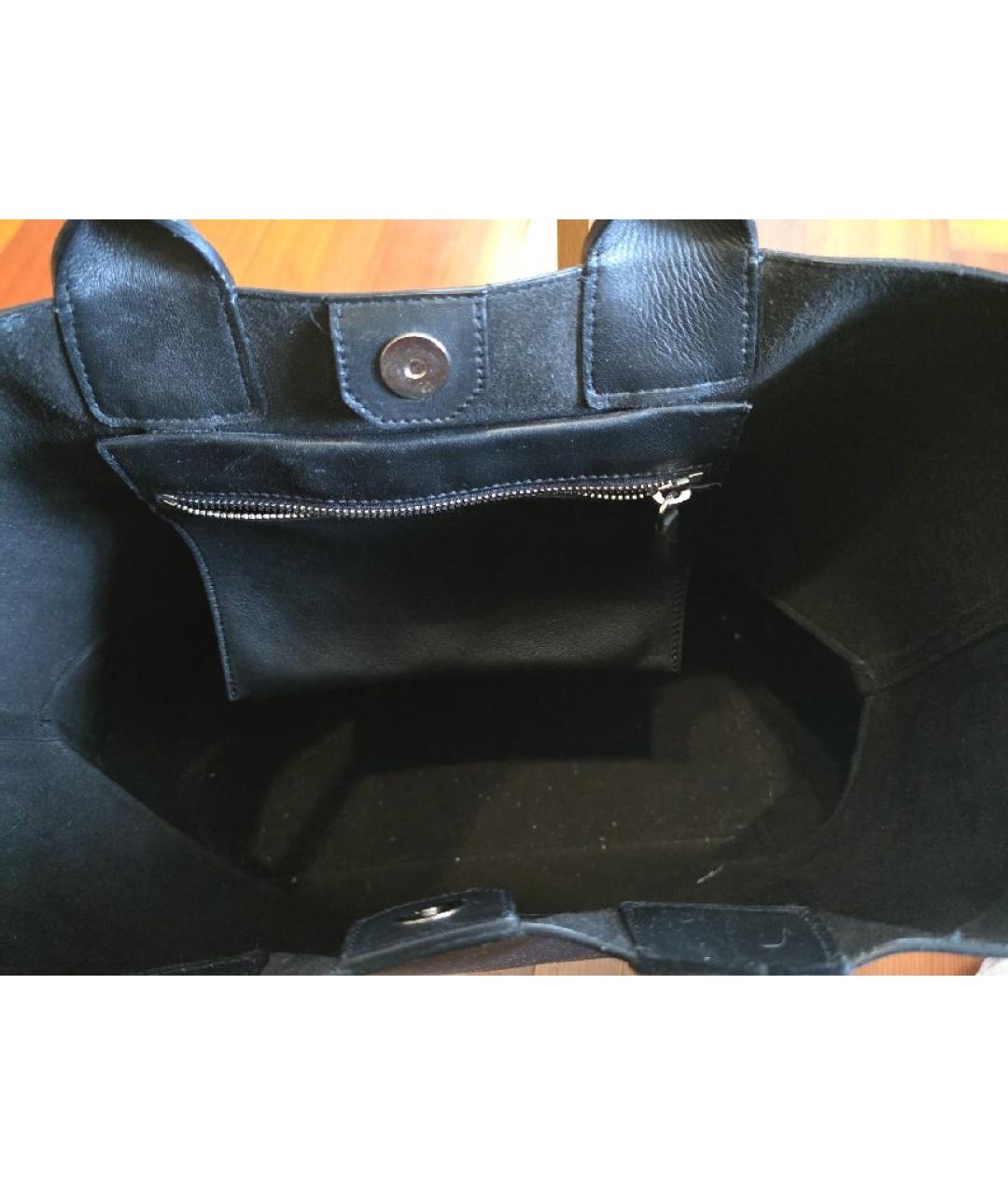 GIVENCHY Черная кожаная сумка тоут, фото 2