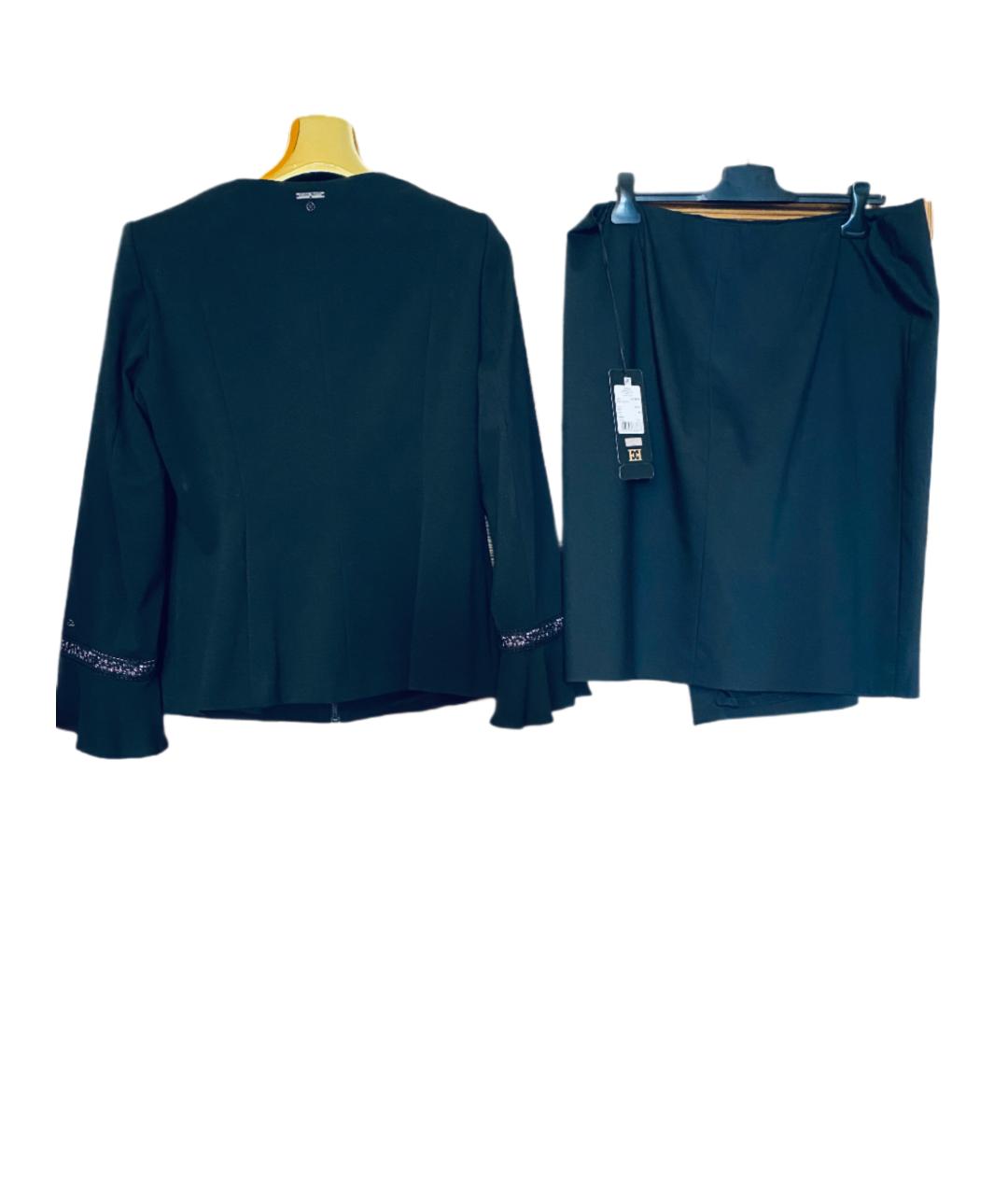 ESCADA Черный вискозный костюм с юбками, фото 2