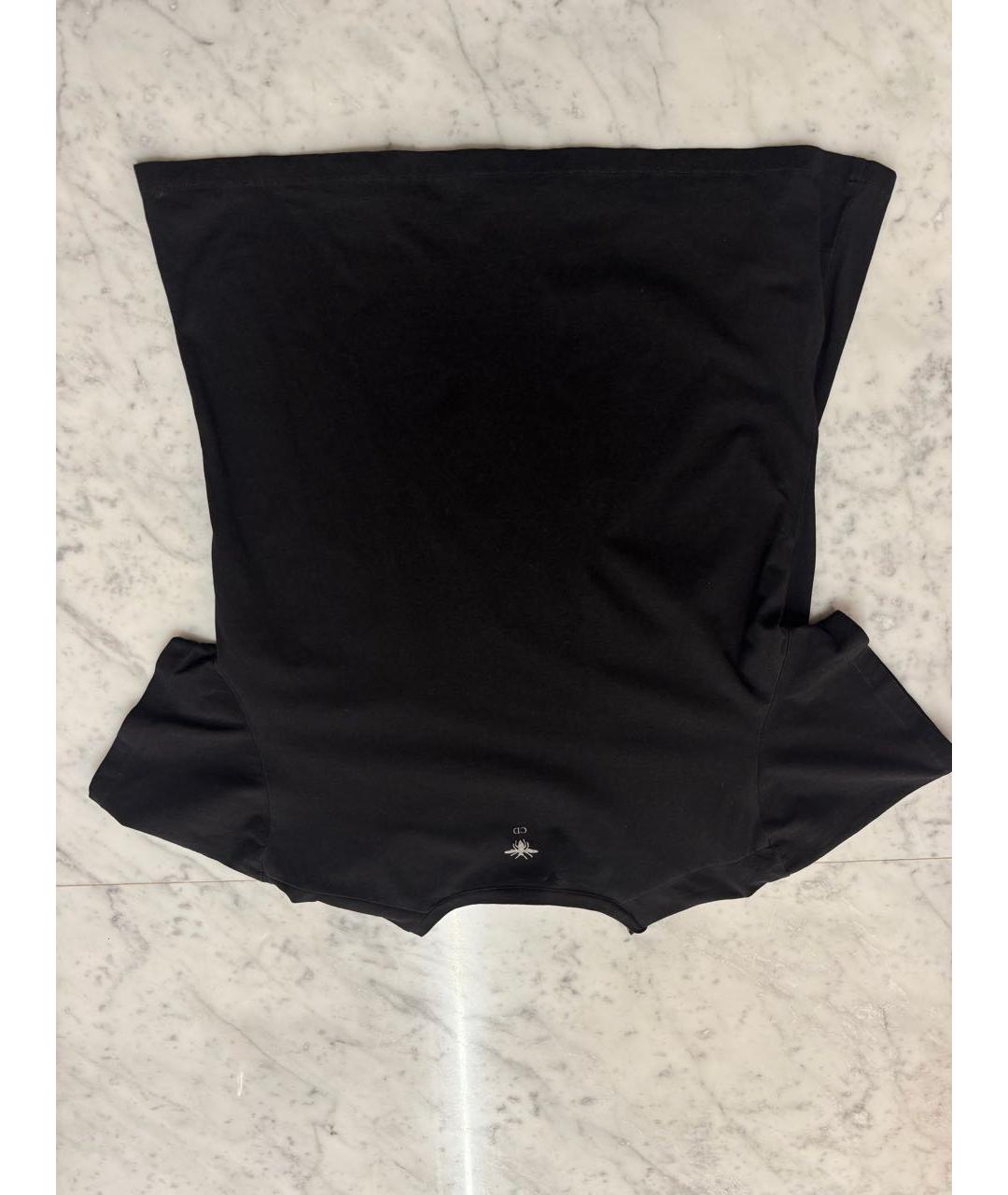 CHRISTIAN DIOR Черная хлопковая футболка, фото 4