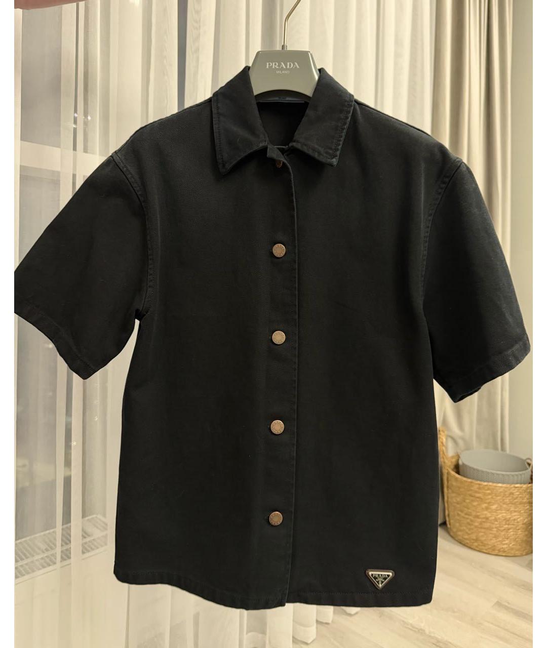 PRADA Черная деним рубашка, фото 3