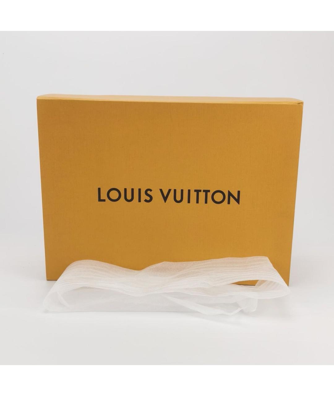 LOUIS VUITTON Коричневая кожаная сумка через плечо, фото 7