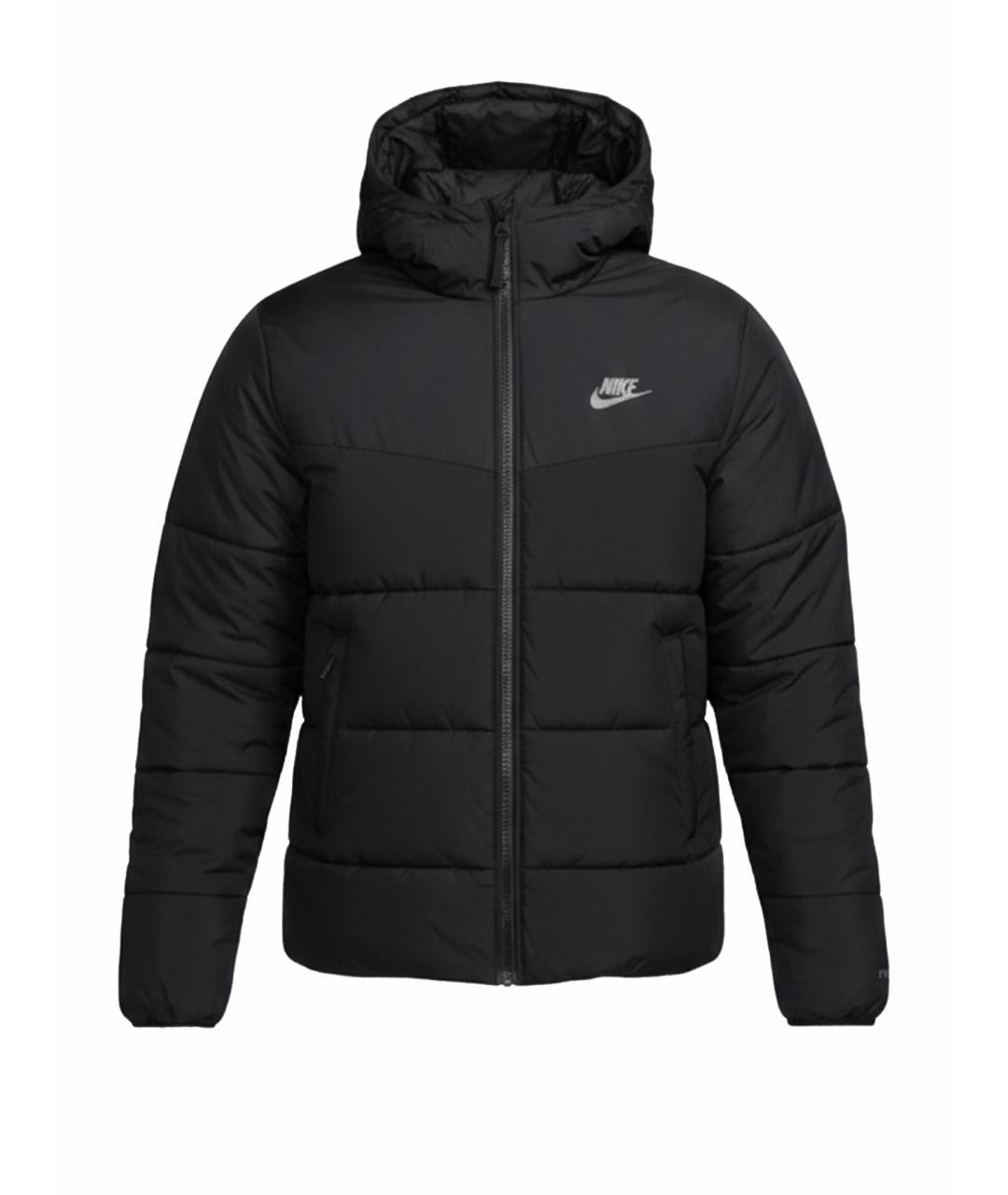 NIKE Черная полиэстеровая куртка, фото 1