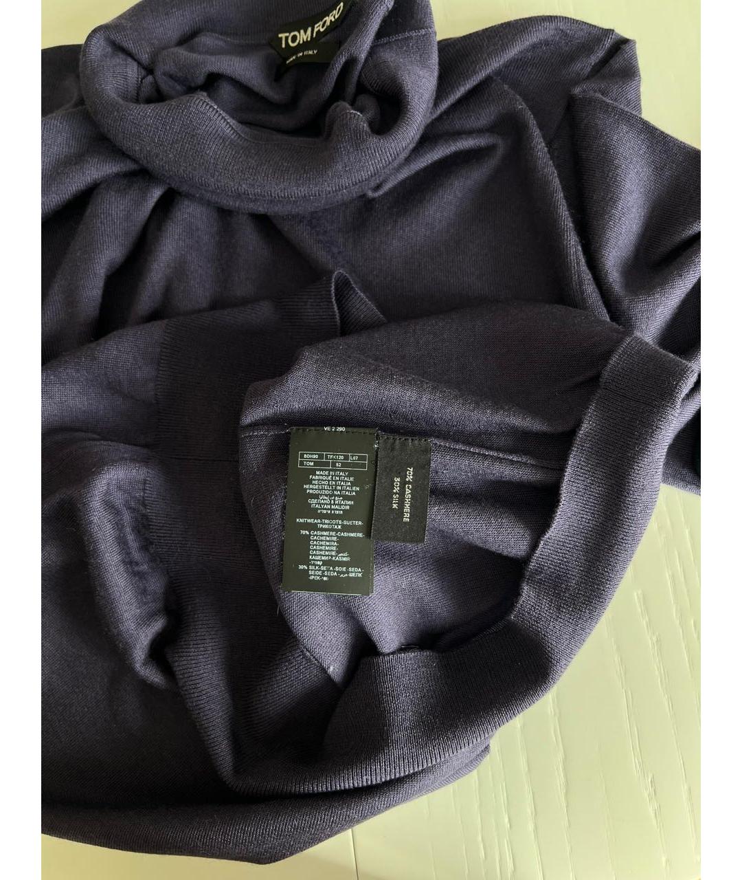 TOM FORD Темно-синяя водолазка, фото 4