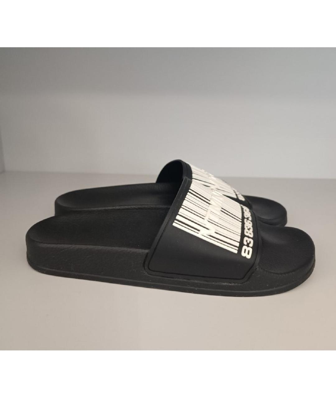 VTMNTS Черные резиновые шлепанцы, фото 5